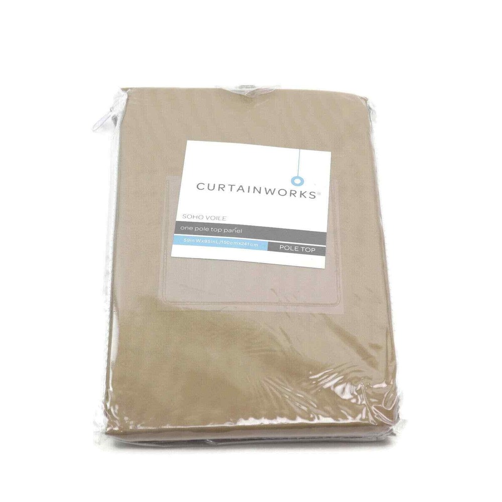 CHF Sheer‎ Soho Voile 59" x 95" One pole top Panel Honey